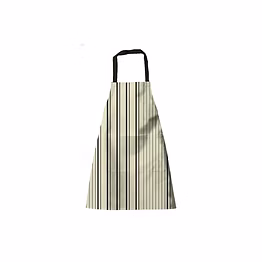 attica tracery recycled cotton yellow blended gray stripe kitchen apron