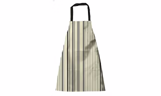 Attica Tracery Recycled Cotton Yellow blended Gray StripeTea Towel & Kitchen Apron Set