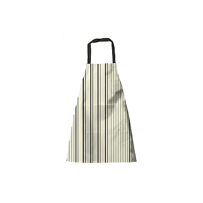 Attica Tracery Recycled Cotton Yellow blended Gray StripeTea Towel &amp; Kitchen Apron Set-3