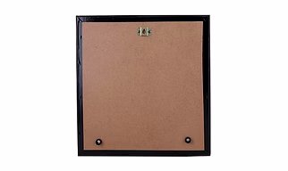 Attica Dhokra Artwork with Wooden Frame (Brass, 10 cm x 2 cm x 30 cm, Gold and Black)