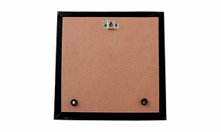 Attica Dhokra Artwork with Wooden Frame (Brass, 10 cm x 2 cm x 30 cm, Gold and White)