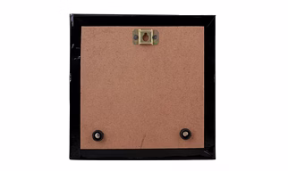 Attica Dhokra Artwork with Wooden Frame (Brass, 10 cm x 2 cm x 30 cm, Gold and Black)