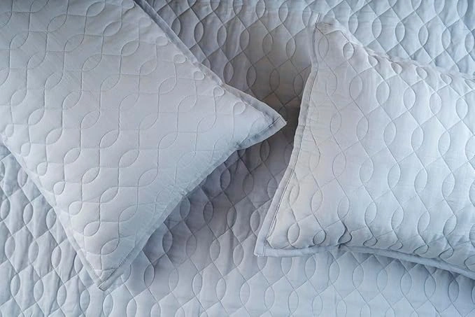 Stylish Geometric Quilted Bedspread-2