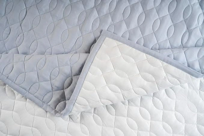 Stylish Geometric Quilted Bedspread-3