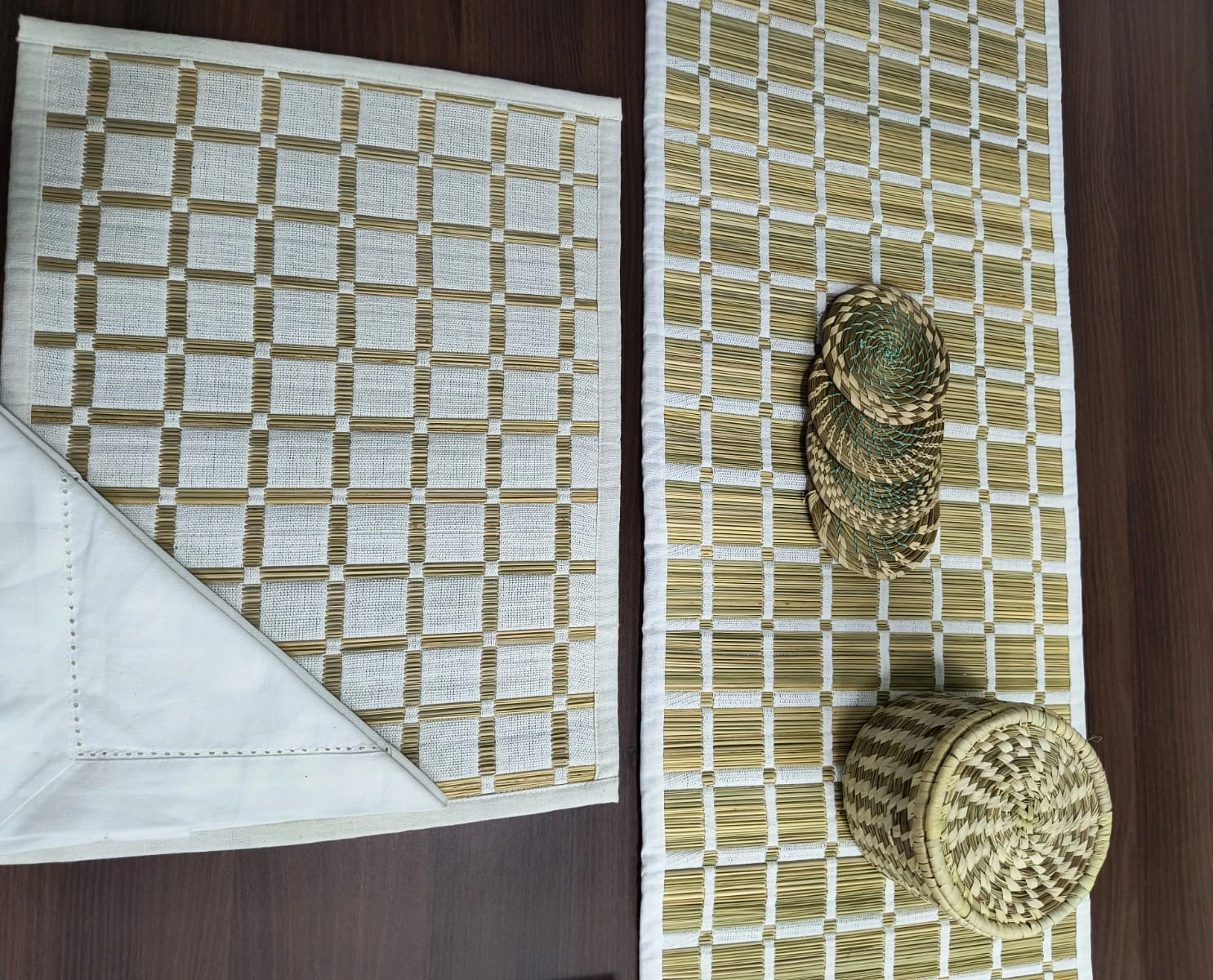 Natural Fibre Table Runner-1