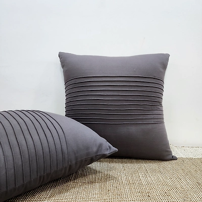 Duck Grey Color Cotton Duck Cushion Covers Set-2