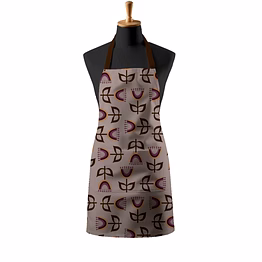 recycled cotton floral design kitchen apron