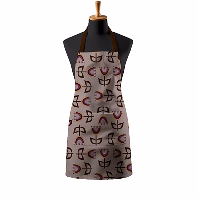 recycled cotton floral design kitchen apron