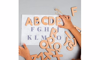 Wooden Blocks for Kids | English Alphabets | Upper Case | Educational Toys | Set of 26