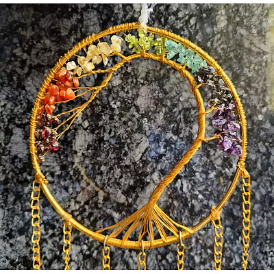 7 Chakra Tree of Life wind chime 🎐-3
