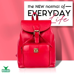 BEHIDE Fabio Backpack for Girls | Women's Fashion Backpack | Genuine Leather Water Resistant Daypack | Shoulder Bag | Fashion Accessory for Women and Girls 8L | New 2022 - Model