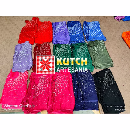 Modal silk fabric top /aabha /kaftan piece size 2.5mtr-1