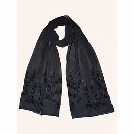hand embroidered georgette scarf