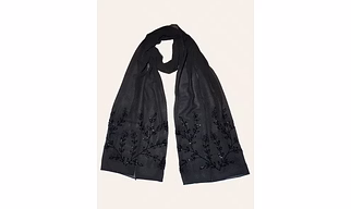 Hand embroidered georgette scarf