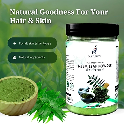 Naturex Pure Neem Powder - Solar Dried-2