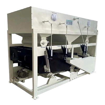 GD WWW.GDAGROINDUSTRIES.COM SEED PRE-CLEANER (Wooden Deck + Top Mounted Blower Type)