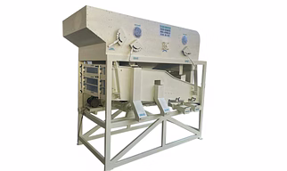 SEED GRADER CUM FINE CLEANER (With MS Sieve Boat & Top Mounted Blower)