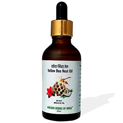 Yellow bee nest oil for Hair Fall and Hair Regrowth | 90 Days Miracle Treatment For Alopecia