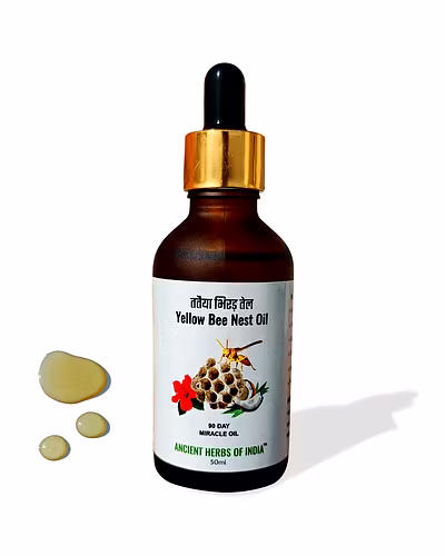 Yellow bee nest oil for Hair Fall and Hair Regrowth | 90 Days Miracle Treatment For Alopecia-2