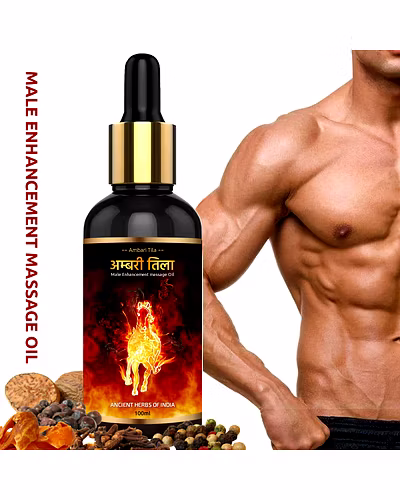 Ambri Tila Men Massage oil for Increase organs size and made with 50+ Indian Herbs-2