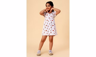 Girls Cotton Printed Frock