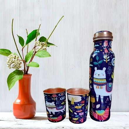 Copper Bottle Gift Set (with cleaning brush)-12375252