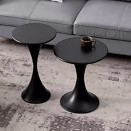 metal sheet black coffee table for sofa and living room
