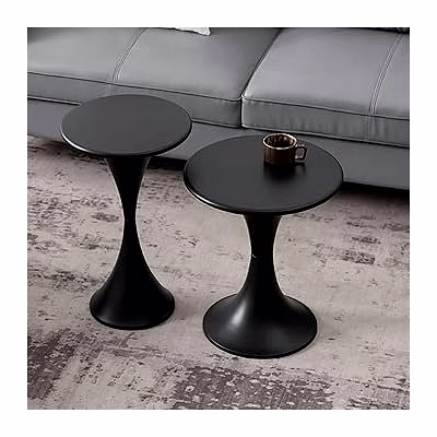 metal sheet black coffee table for sofa and living room