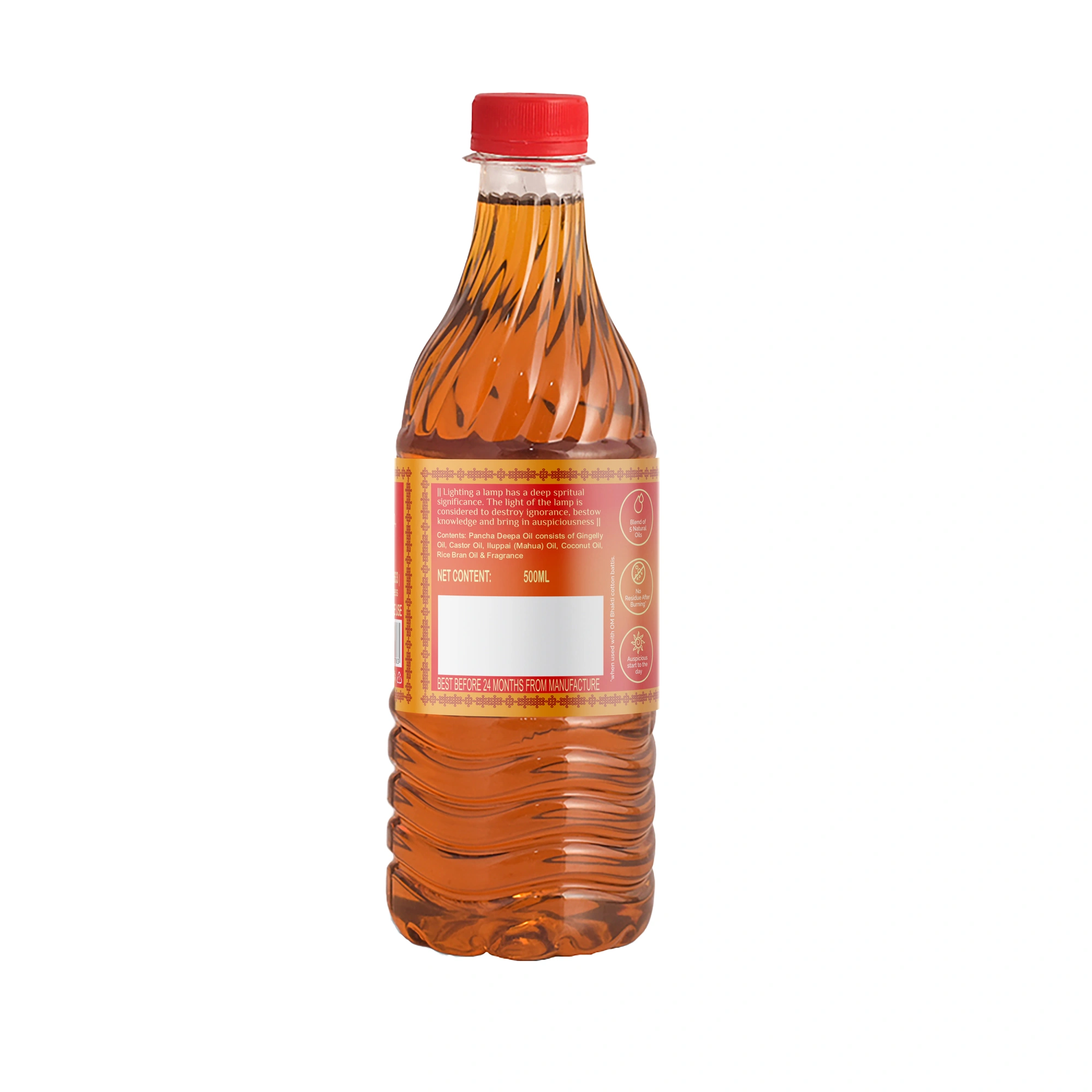 OM Bhakti Pancha Deepa Oil (500 ML)-1