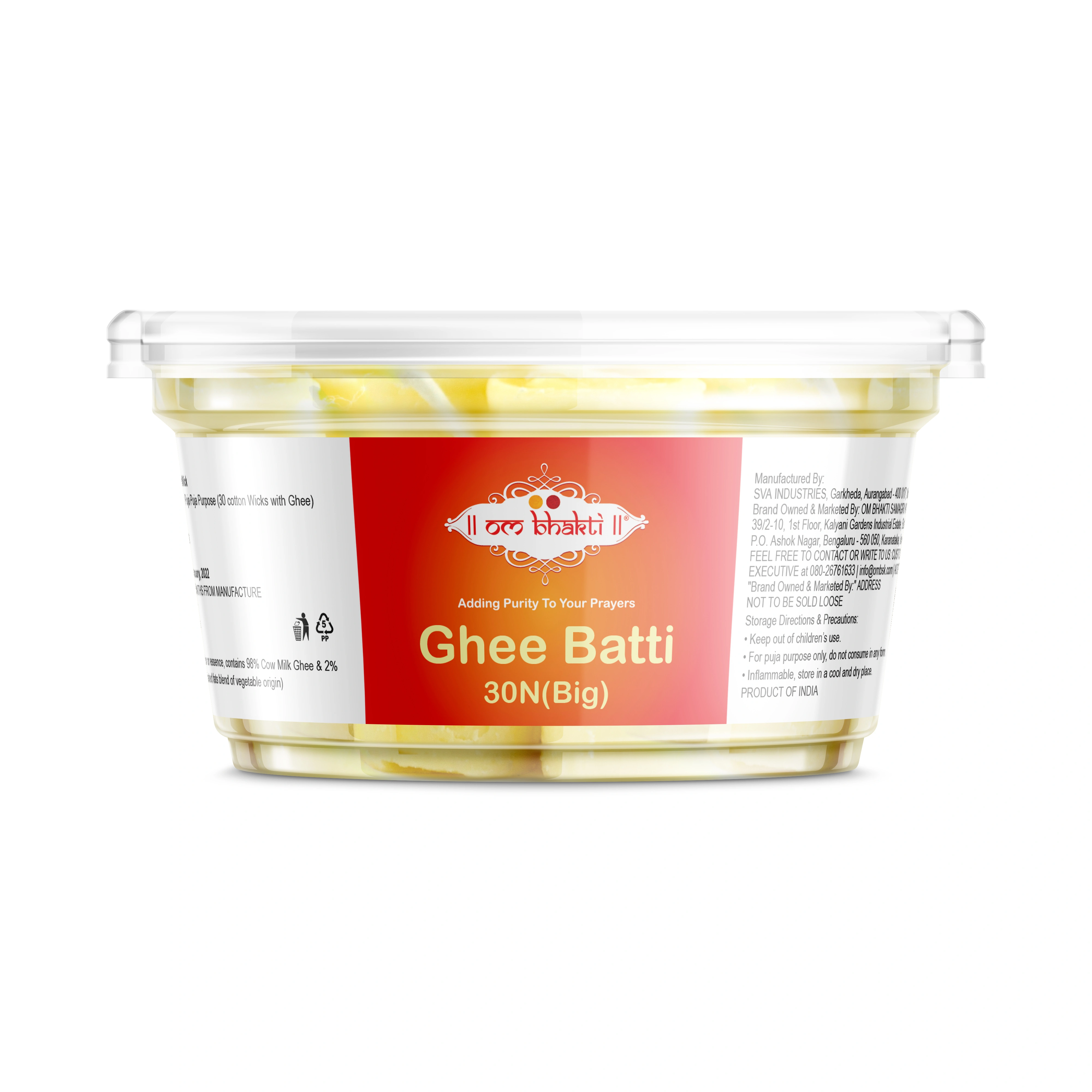 Ghee Cotton Wicks Big 30N-1