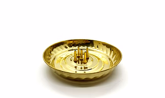 OM BHAKTI - BRASS AGARBATTI STAND 1PC