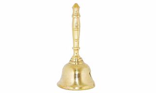 OM Bhakti Brass Bell (Plain) 1 Pc