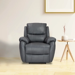 Recliners India Single Seater Recliner Sofa for Living Room - Lite (Color: Grey)