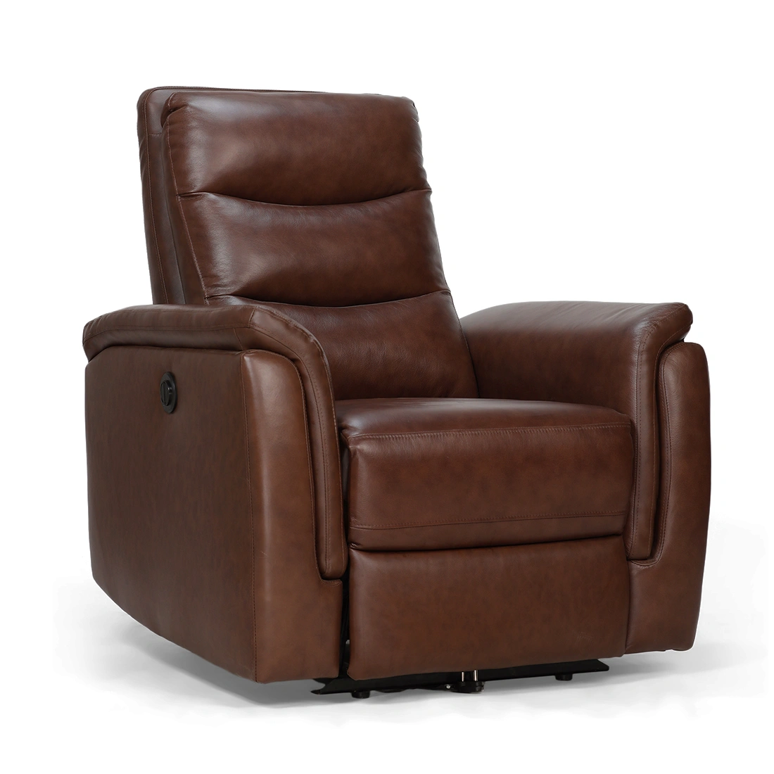 Recliners India Single Seater Recliner Sofa - Crown (Color: Dark Brown Two Tone)-7