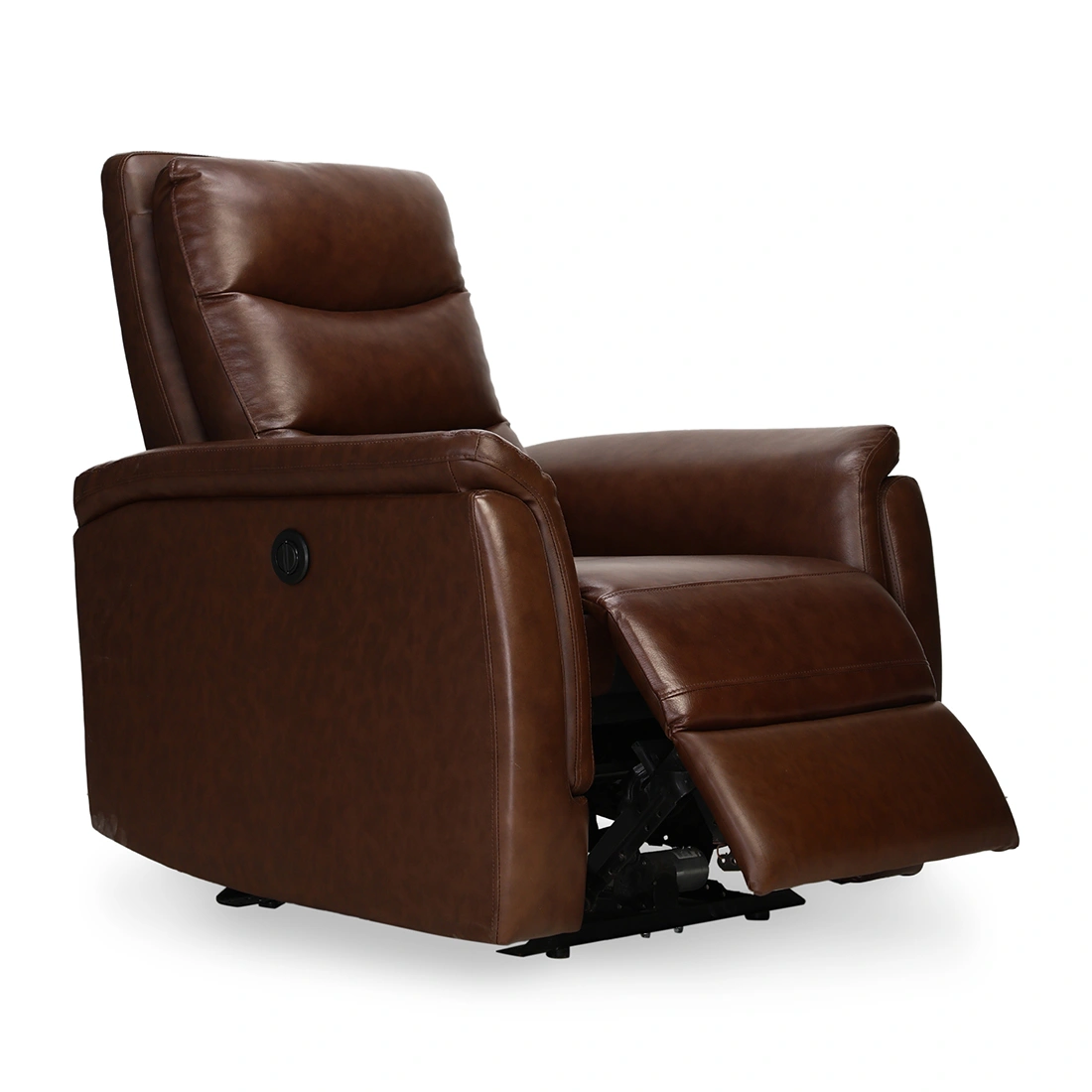 Recliners India Single Seater Recliner Sofa - Crown (Color: Dark Brown Two Tone)-9