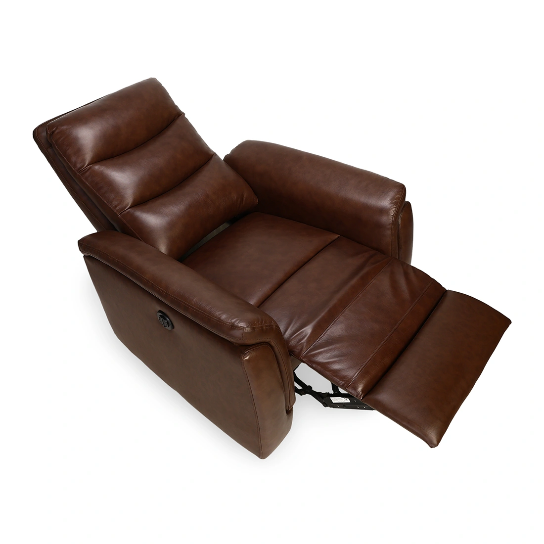 Recliners India Single Seater Recliner Sofa - Crown (Color: Dark Brown Two Tone)-10