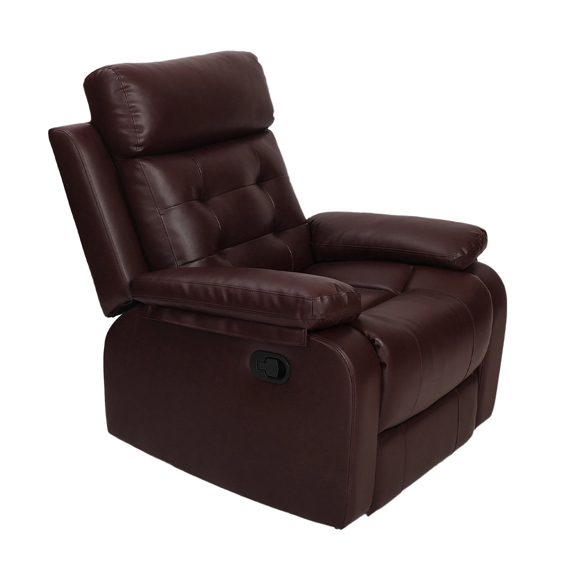 Recliners India Single Seater Recliner Sofa - Tango (Color: Cherry Two Tone)-7