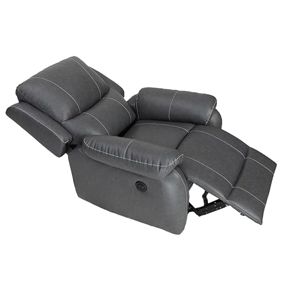 Recliners India Single Seater Recliner Sofa - Lite (Color: Grey)-4