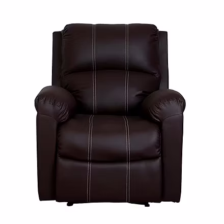 1 Seater Recliner Sofa for Living Room - Spino (Color: Brown)-1
