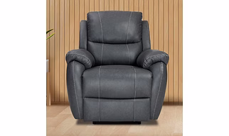 Recliners India Single Seater Recliner Sofa for Living Room - Lite (Color: Grey)
