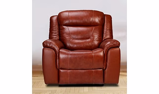 Recliners India Single Seater Recliner Sofa for Living Room- Joy (Color: Chestnut Two Tone)