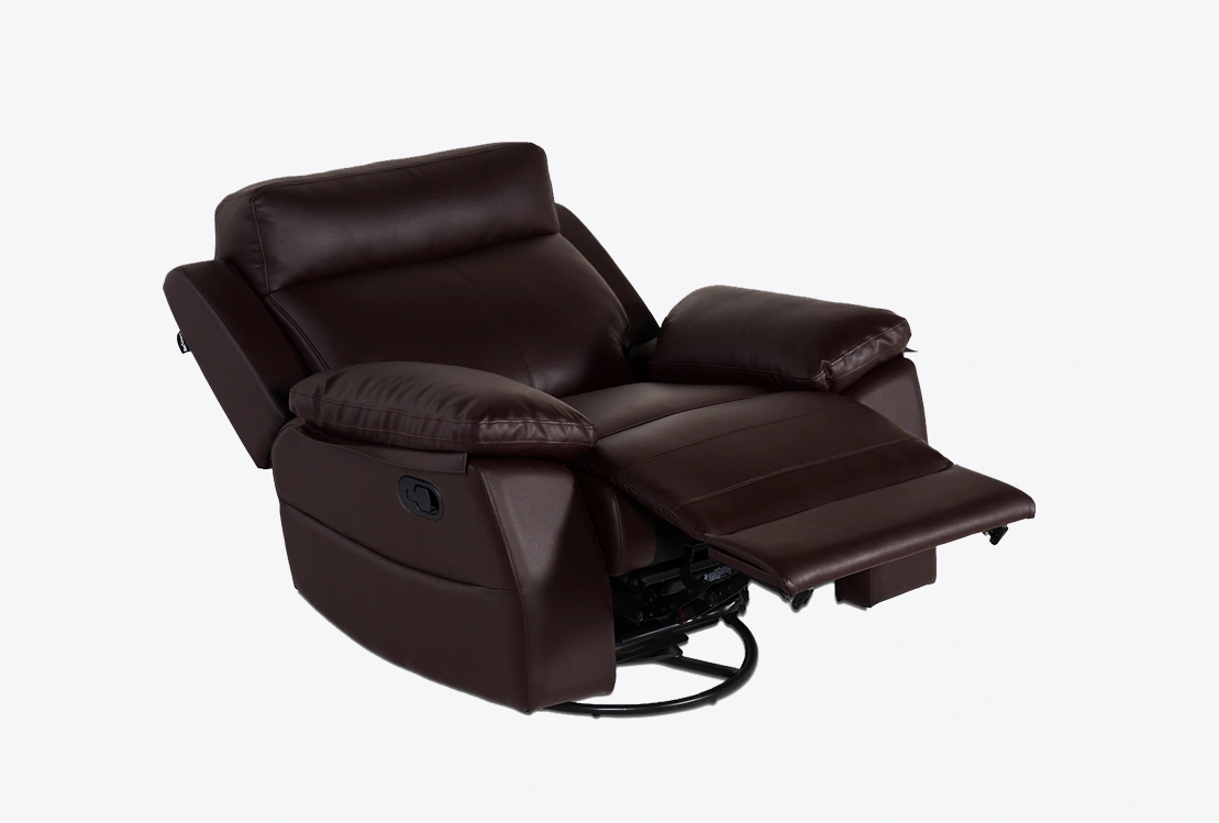 Recliners India Single Seater Recliner Sofa - Lazino (Color: Dark Brown)-4