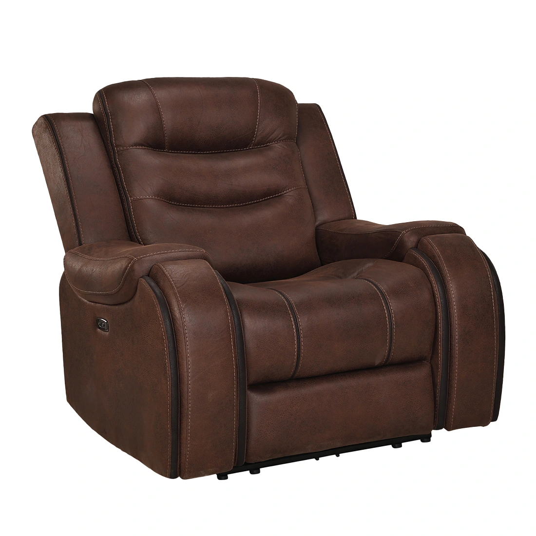 Recliners India Single Seater Recliner Sofa - Silk (Color: Chocolate Brown)-1