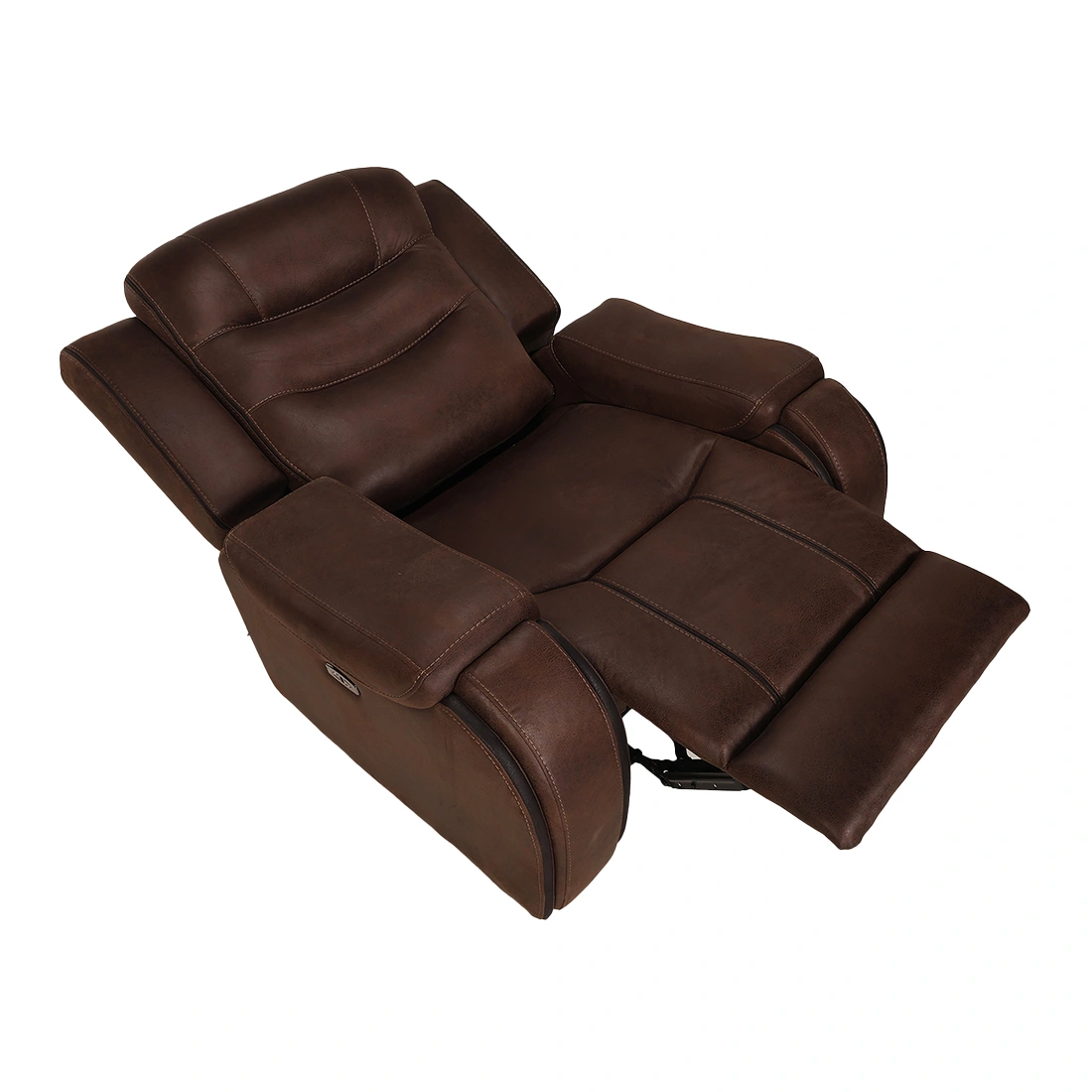 Recliners India Single Seater Recliner Sofa - Silk (Color: Chocolate Brown)-4