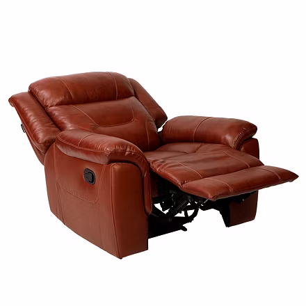 Single Seater Recliner Chair for Living Room - Joy Half Leather | Recliner Chair | Recliner Chairs for Home Relax | Recliner | 1 Seater Chair Sofa | Single Seater Motorized/Manual Recliner | 1 Year Warranty | Recliners India-2