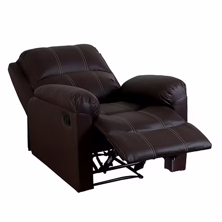 Single Seater Recliner Chair for Living Room – Spino Brown | Recliner Chair | Recliner Chairs for Home Relax | Recliner | 1 Seater Chair Sofa | Single Seater Motorized/Manual Recliner | 1 Year Warranty | Recliners India-1