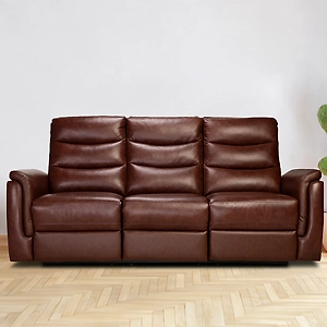 Three Seater Recliner Sofa for Living Room – Crown | Recliner Sofa | Recliner Chairs for Home Relax | Recliner | 3 Seater Chair Sofa | Three Seater Motorized/Manual Recliner | 1 Year Warranty | Recliners India