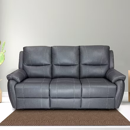 Three Seater Recliner Sofa for Living Room – Lite | Recliner Sofa | Recliner Chairs for Home Relax | Recliner | 3 Seater Chair Sofa | Three Seater Motorized/Manual Recliner | 1 Year Warranty | Recliners India-THREELITE