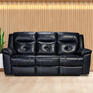 Three Seater Recliner Sofa for Living Room - Zeal | Recliner Sofa | Recliner Sofa for Home Relax | Recliner | 3 Seater Chair Sofa | Three Seater Motorized/Manual Recliner | 1 Year Warranty | Recliners India