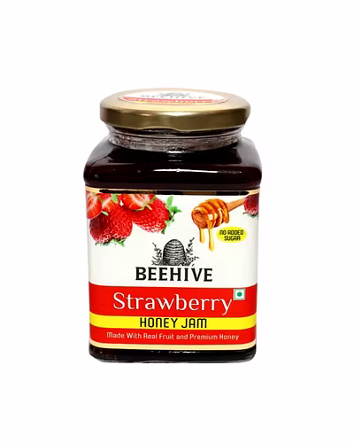 BEEHIVE STRAWBERRY HONEY JAM 500GM-12365594